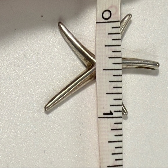 Sterling Silver Starfish Pendant .925 sterling silver coastal beach nautical - Picture 3 of 4